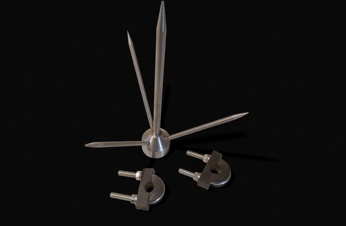 Pararrayos tipo franklin de 3/4 y 1 pulgada